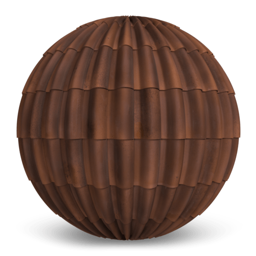 Dark Terra Cotta Impressionist 3D texture
