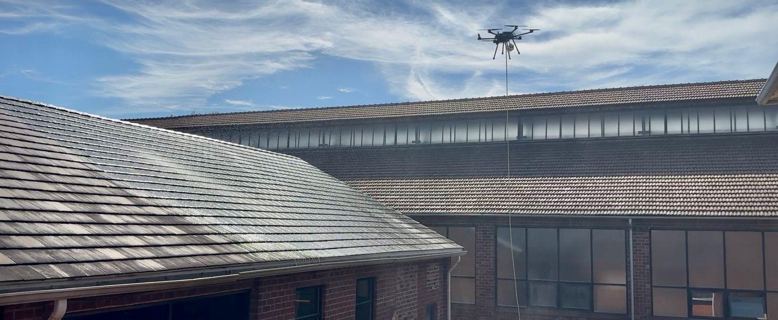 Drone softwash application