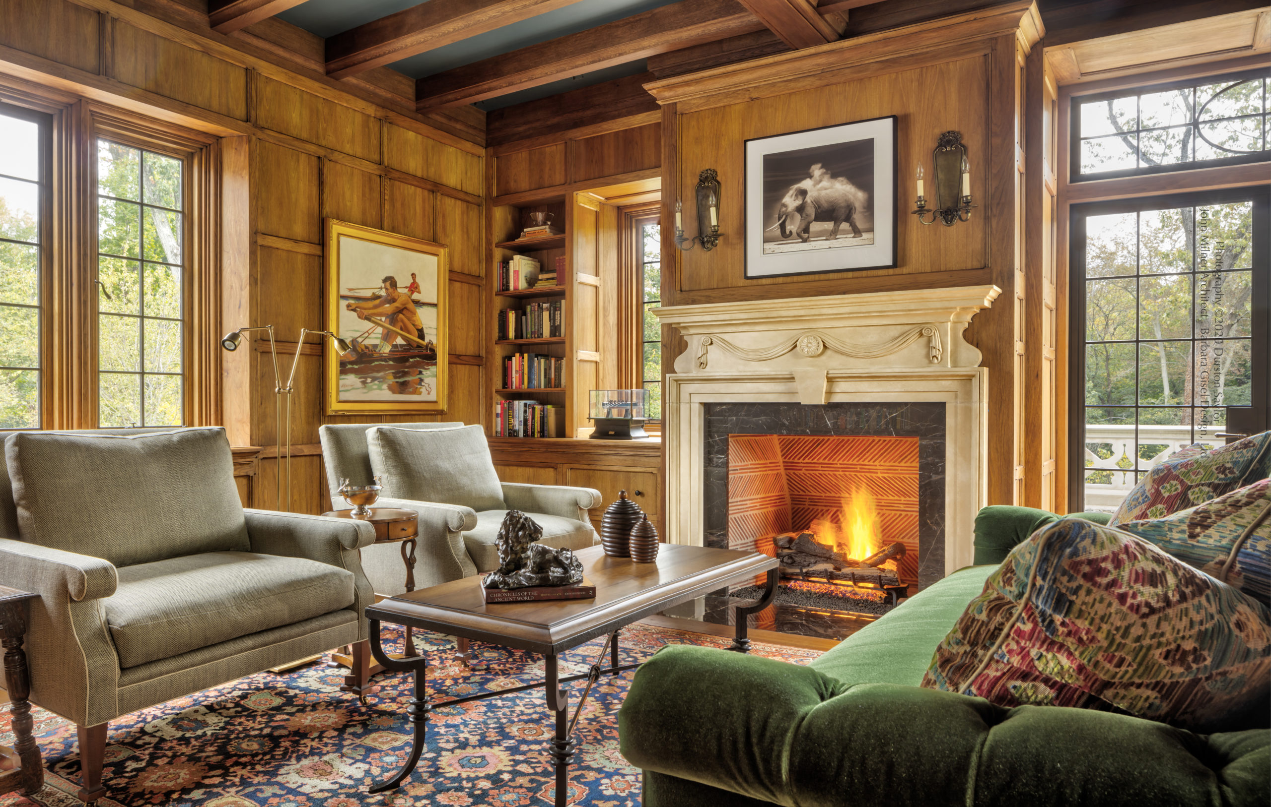 Fireplace Design Ludowici Roof Tile