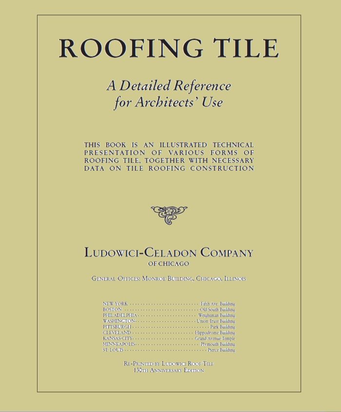 Ludowici Historical Roofing Tile Book Cover