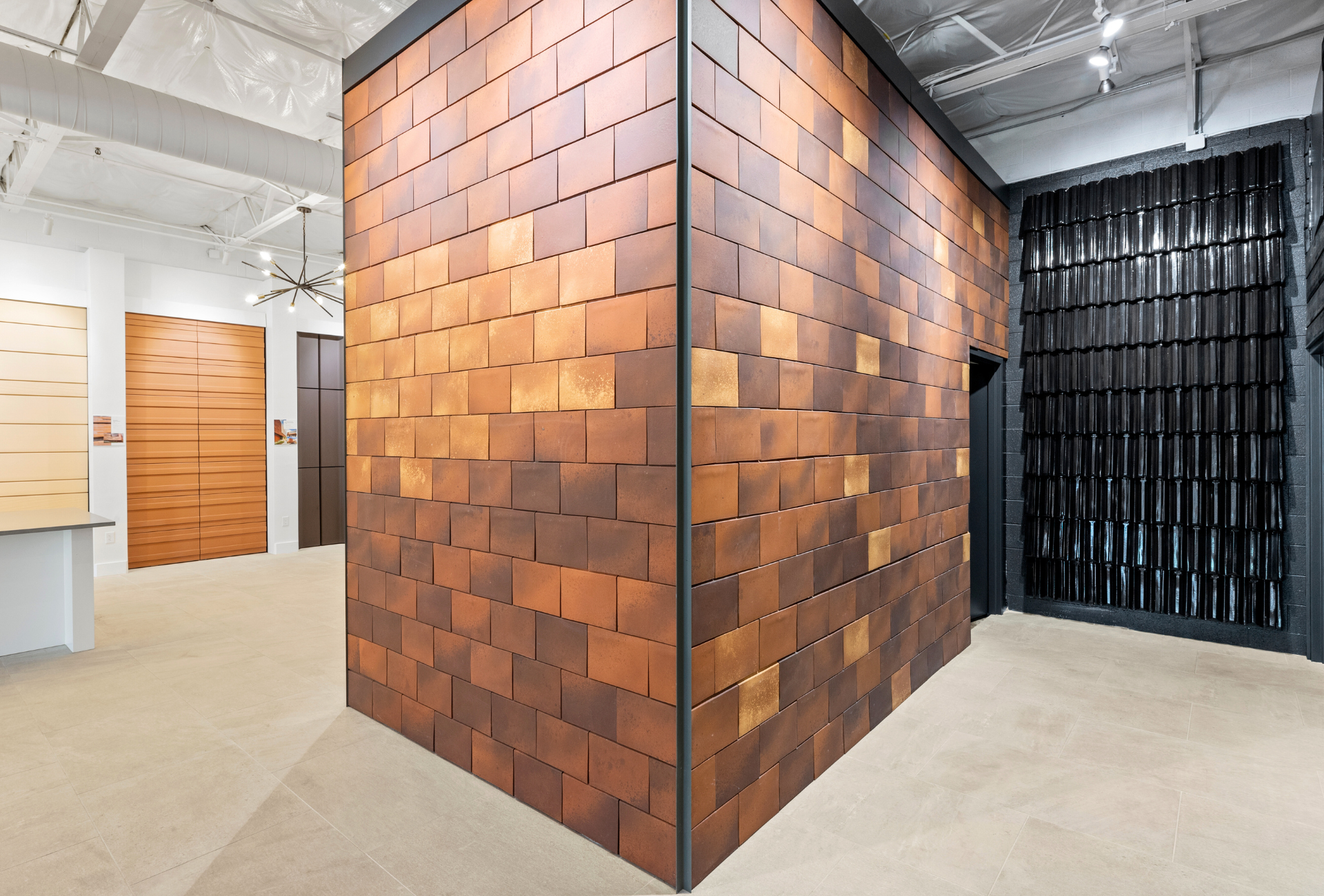 We have a dedicated space showcasing our wall cladding products in a variety of profiles and finishes.