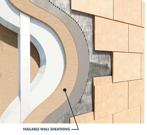 Stud Walls with Structural Sheathing mockup