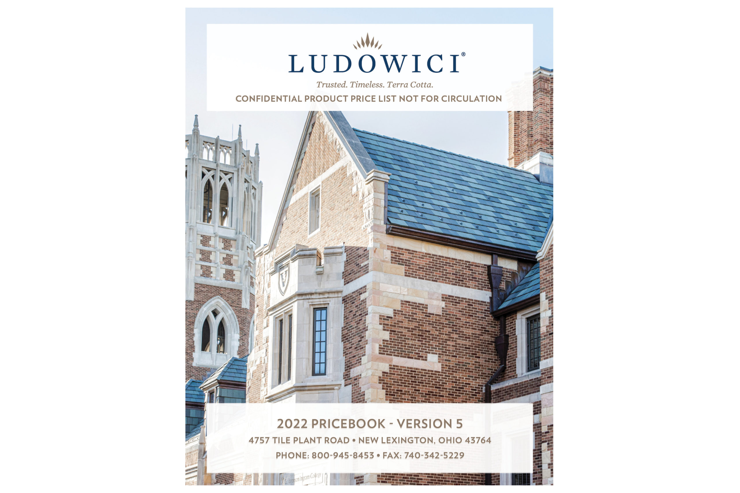 2022 Ludowici Price Book – Version 5