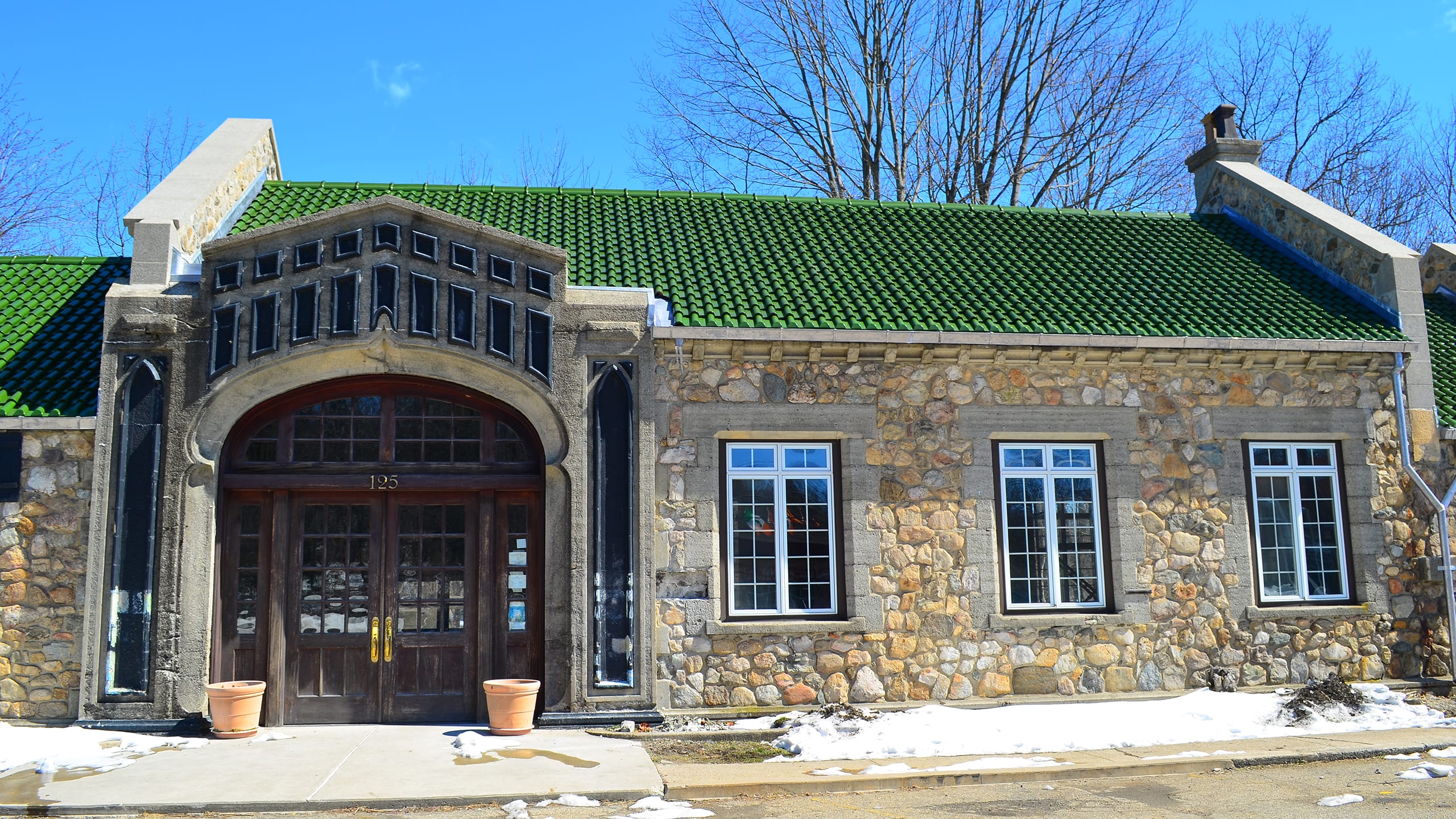Lake Hopatcong Train Station Featuring Historic Ludowici Clay Roof Tile