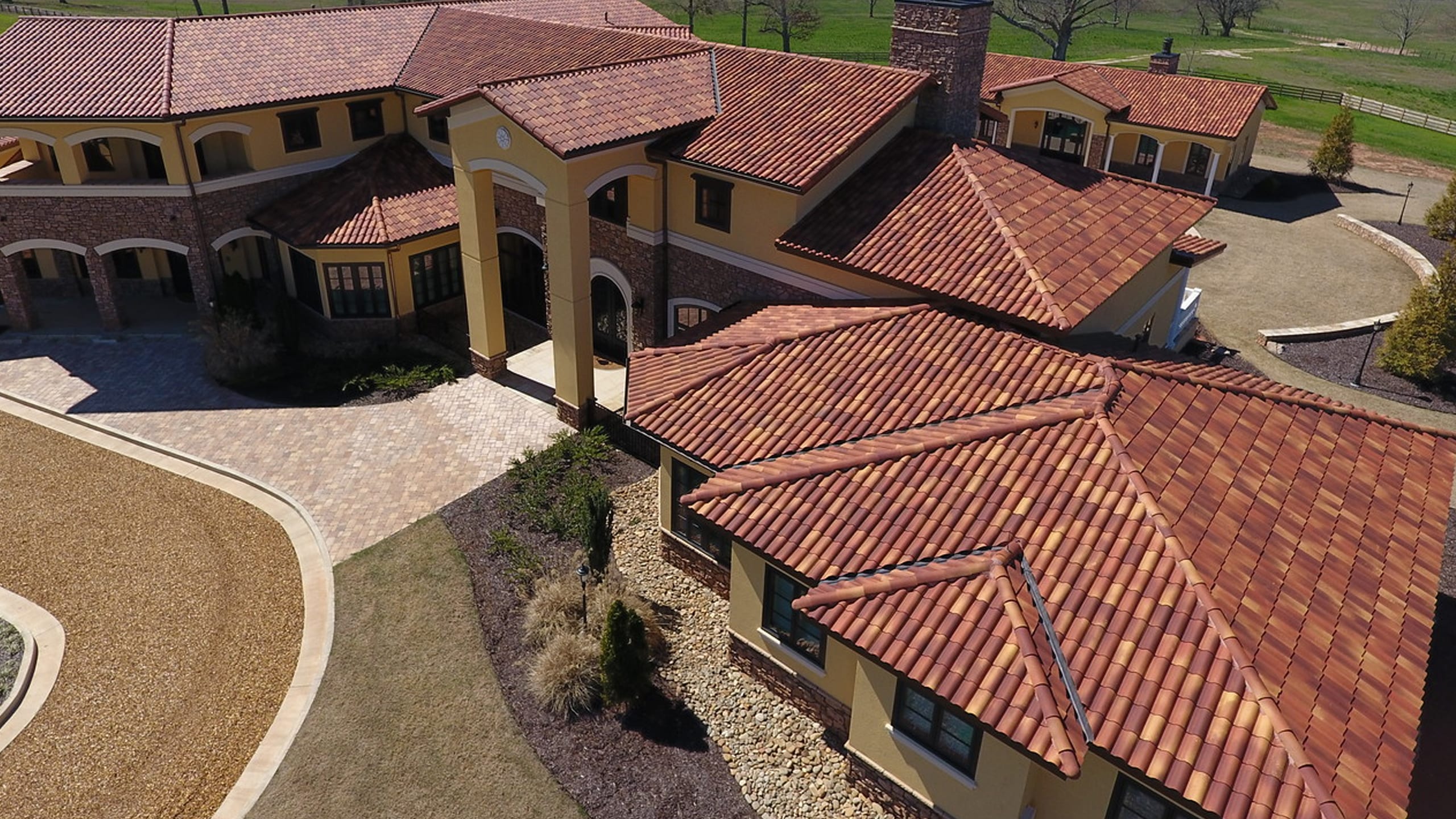 Private Residence in Newman Georgia Featuring Ludowici Spanish Clay Roof Tile