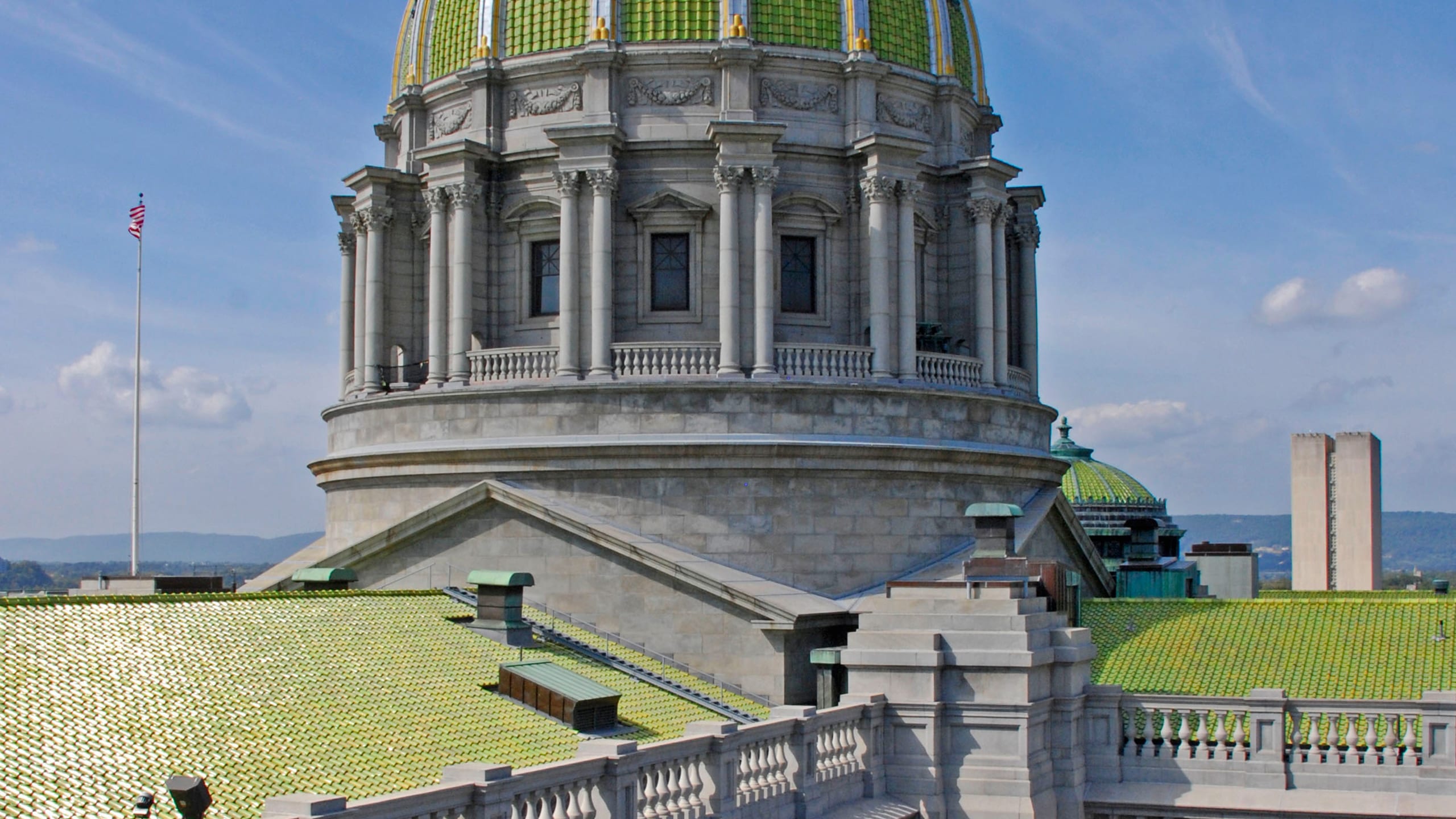 Pennsylvania State Capitol Featuring Ludowici Mission Clay Roof Tile