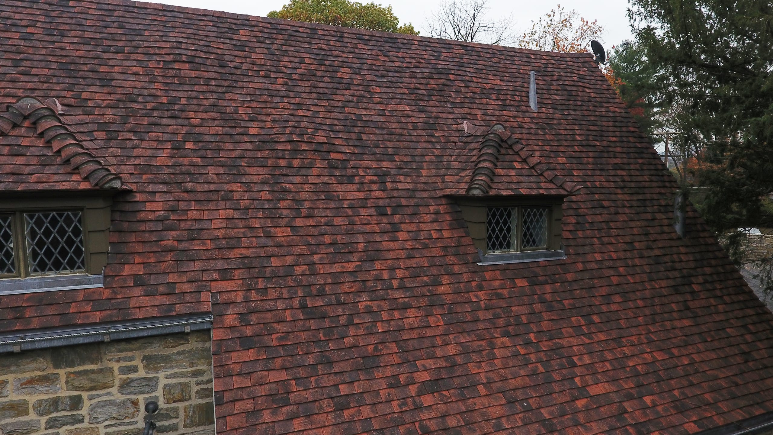 Private Residence in Wyomissing, PA featuring Ludowici clay roof tile